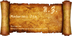 Madarasi Zia névjegykártya